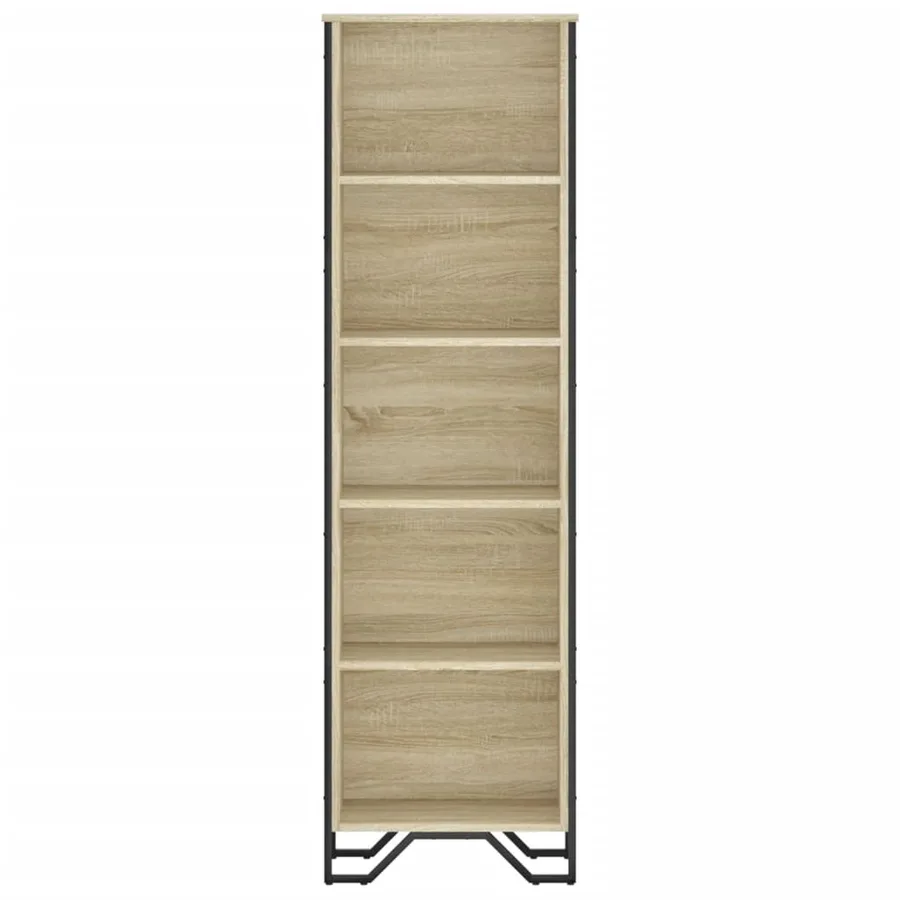 Bibliothèque chêne sonoma 50x31x169 cm bois d'ingénierie - 4