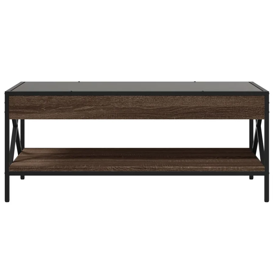 Table basse avec LED Infinity chêne marron 90x50x38 cm - 6