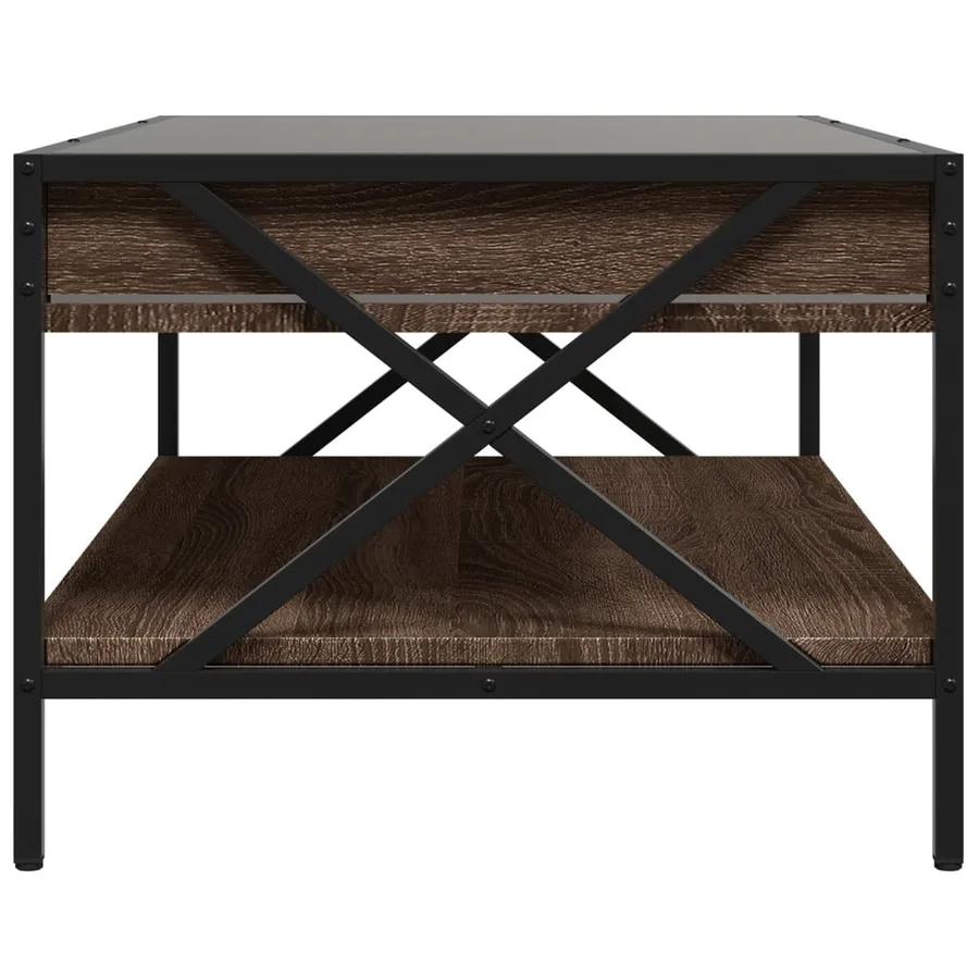 Table basse avec LED Infinity chêne marron 90x50x38 cm - 7