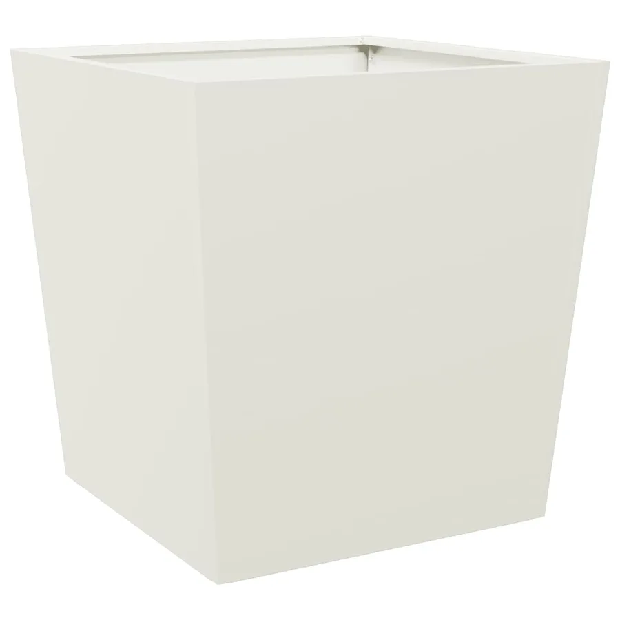 Jardinières 2 pcs blanc 50x50x50 cm acier - 8