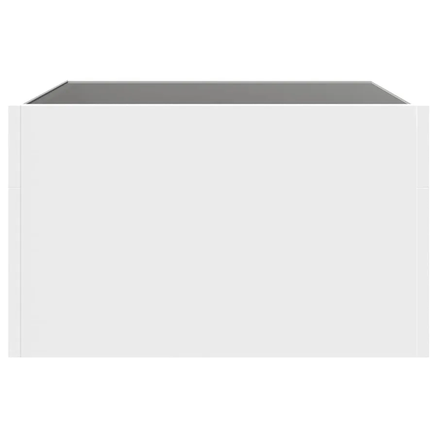 Table basse avec LED infini blanc 50x50x30 cm - 7
