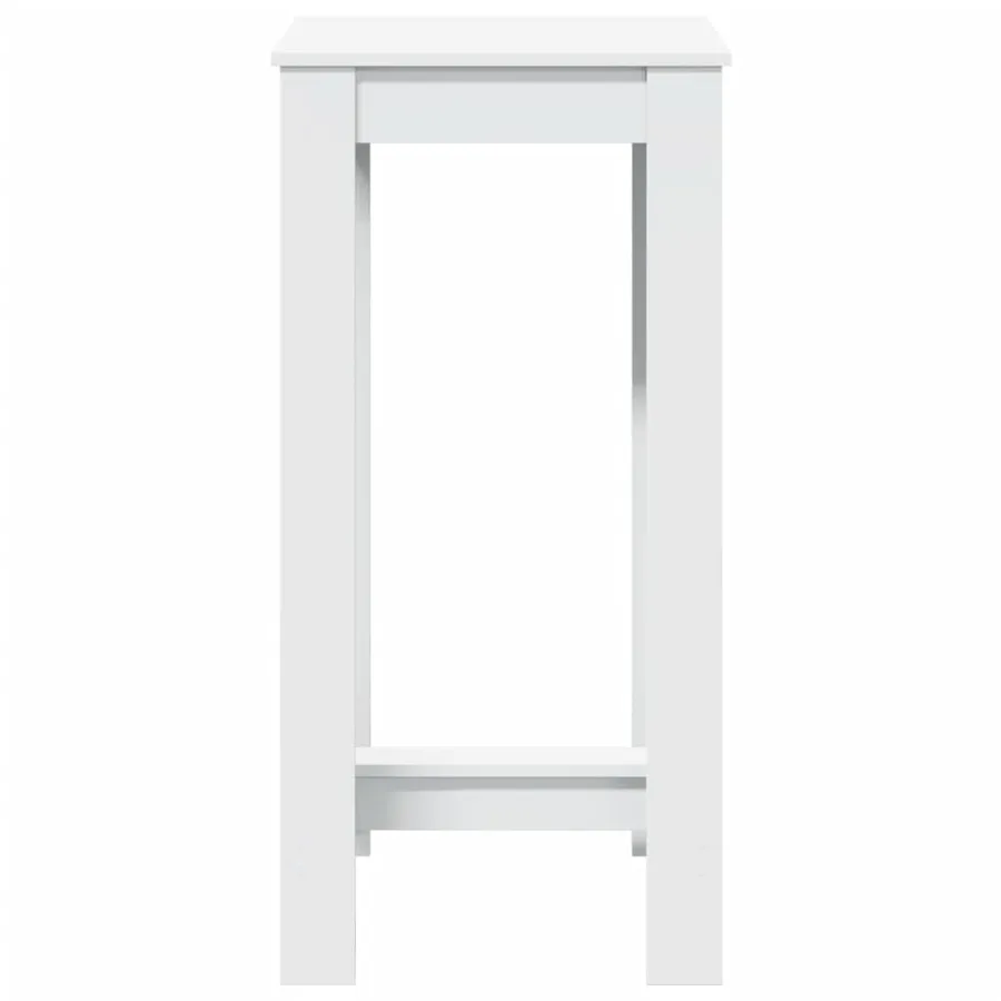Table de bar blanc 51x50x103,5 cm bois d'ingénierie - 4