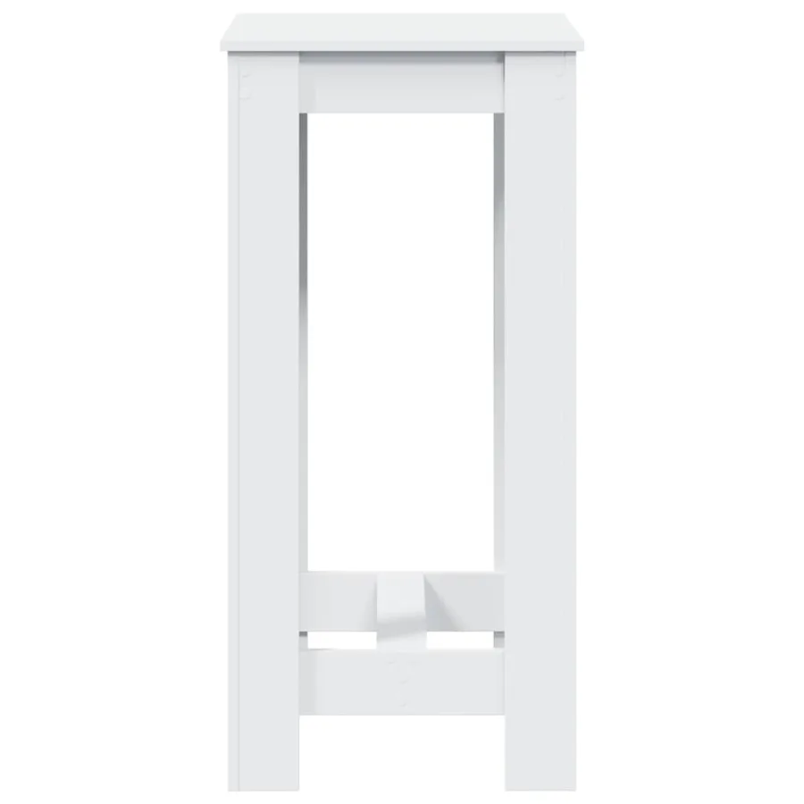Table de bar blanc 51x50x103,5 cm bois d'ingénierie - 6