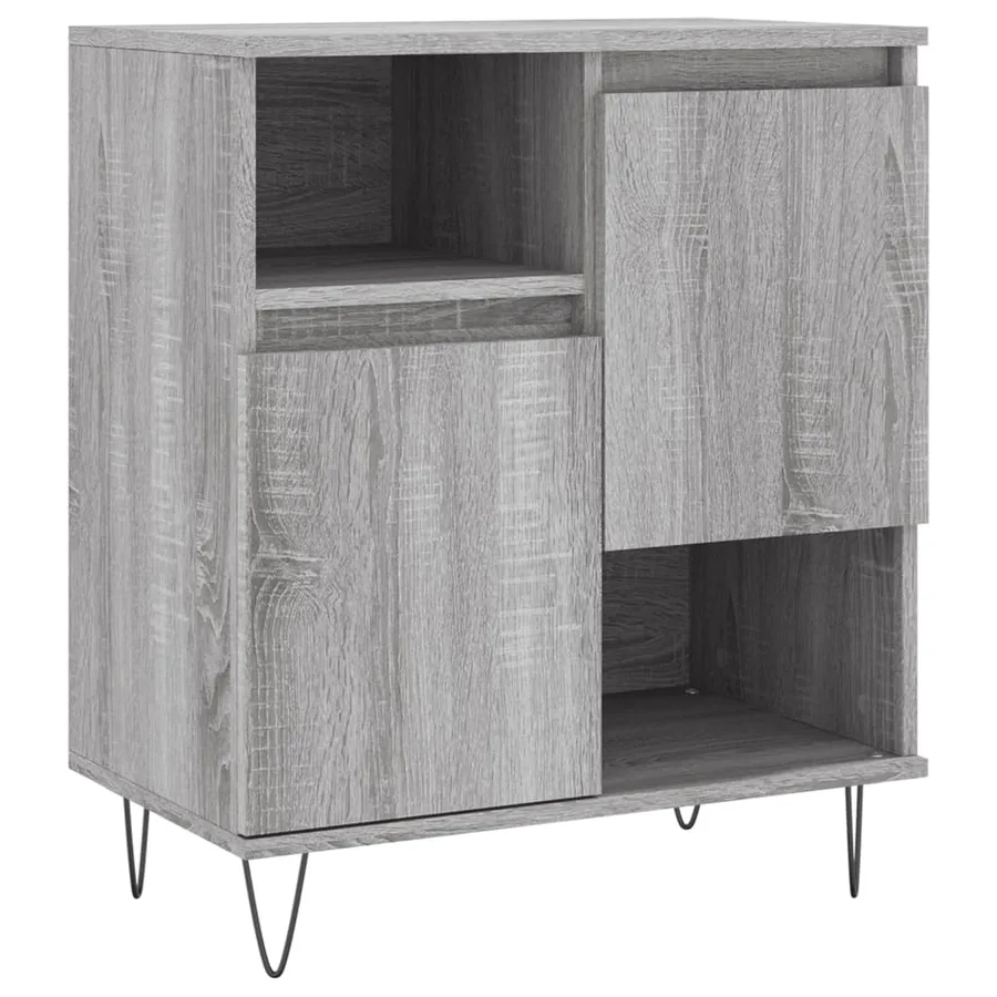 Buffets 3 pcs Sonoma gris Bois d'ingénierie - 5