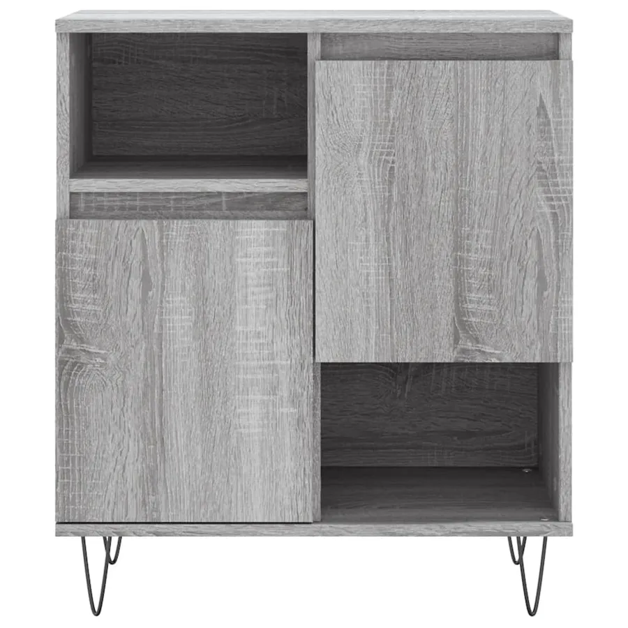 Buffets 3 pcs Sonoma gris Bois d'ingénierie - 6