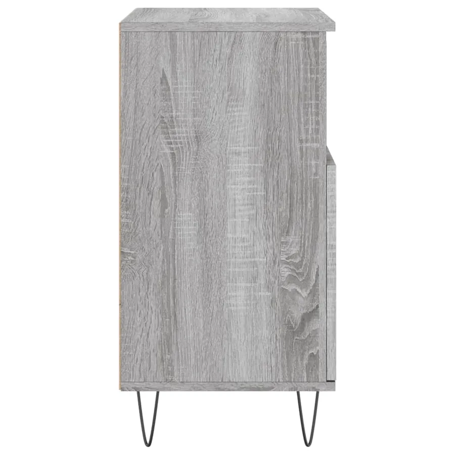 Buffets 3 pcs Sonoma gris Bois d'ingénierie - 7