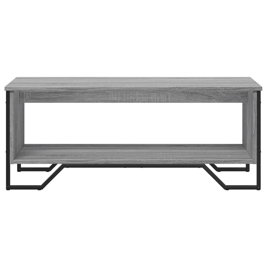 Table basse sonoma gris 100x51x40 cm bois d'ingénierie - 5
