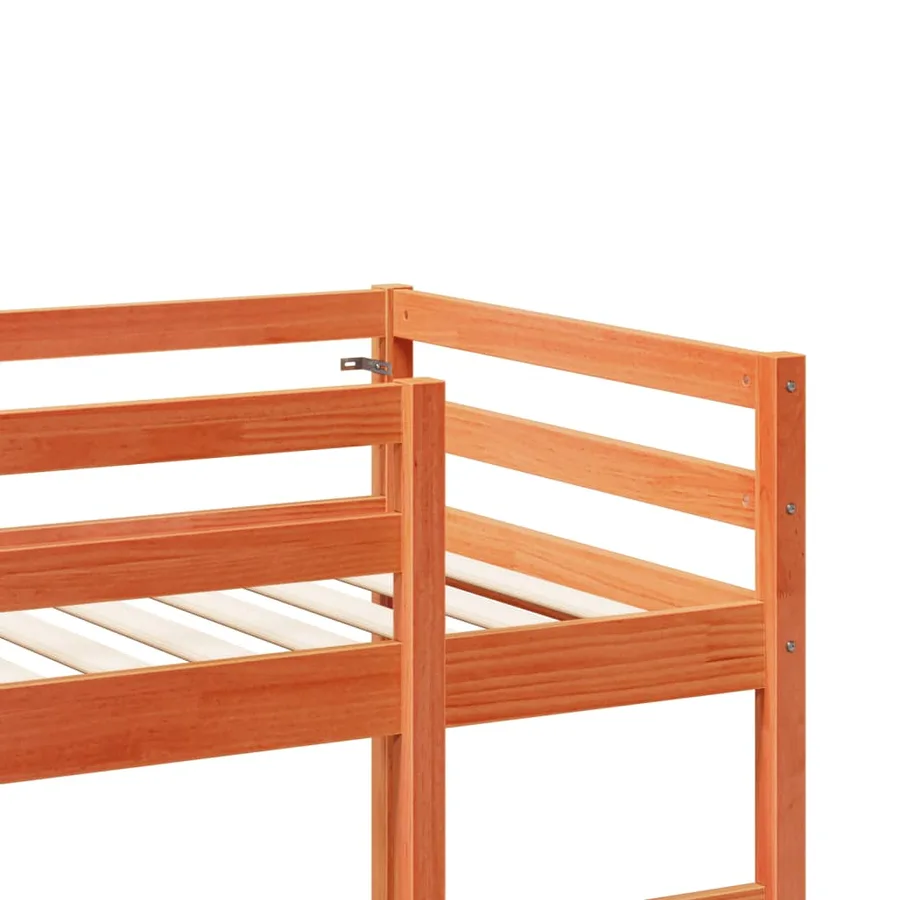Cadre de lit superposé sans matelas 75x190cm bois de pin massif - 8