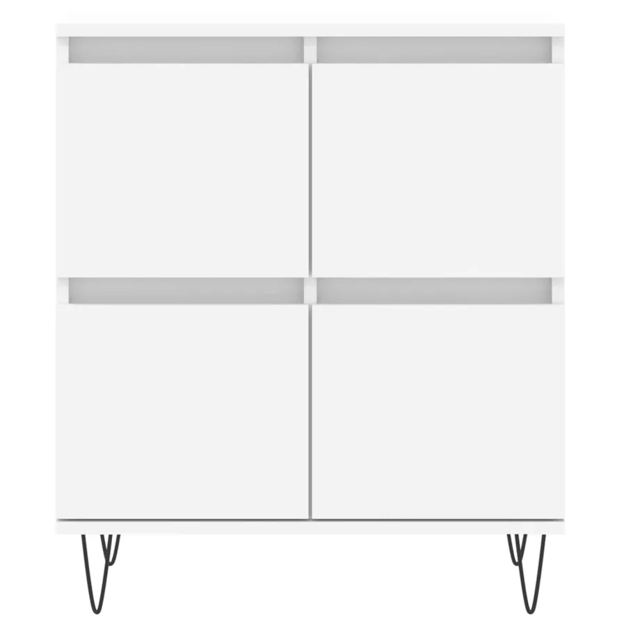 Buffets 3 pcs Blanc Bois d'ingénierie - 6