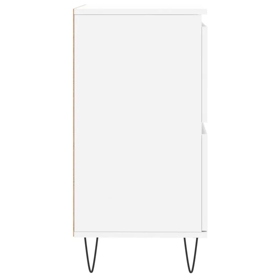 Buffets 3 pcs Blanc Bois d'ingénierie - 7