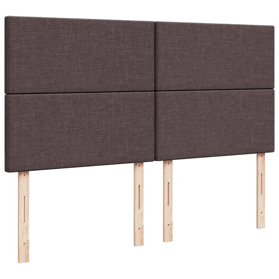 Sommier à lattes de lit avec matelas Marron foncé 200x200 cm - 7