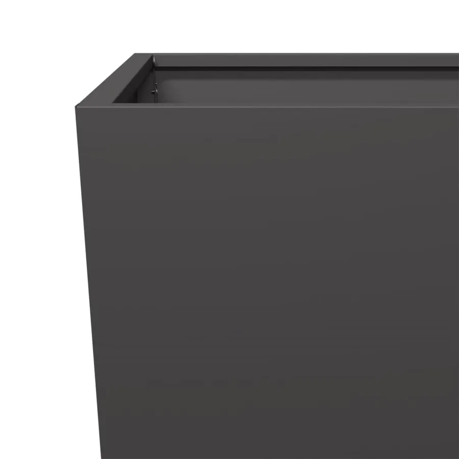 Jardinières 2 pcs noir 35x35x75 cm acier - 9
