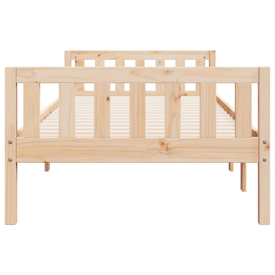 Lit pour enfants sans matelas 75x190 cm bois de pin massif - 6