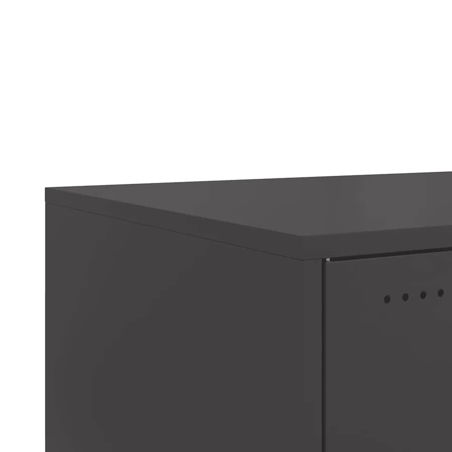 Table basse noir 68x50x43,5 cm acier - 11