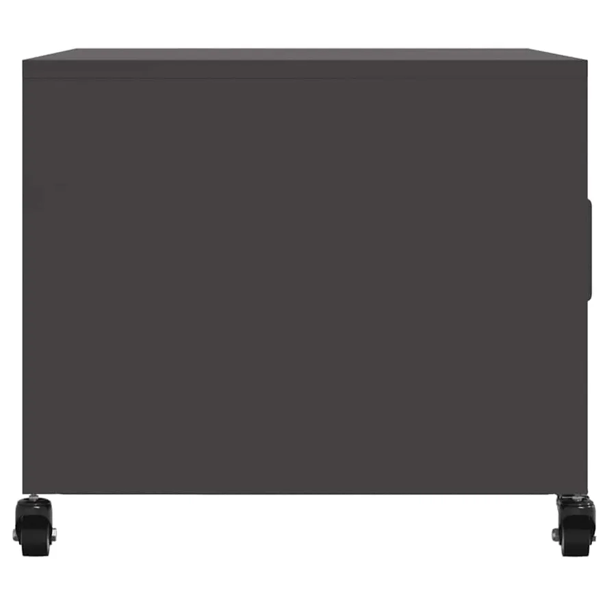 Table basse noir 68x50x43,5 cm acier - 7