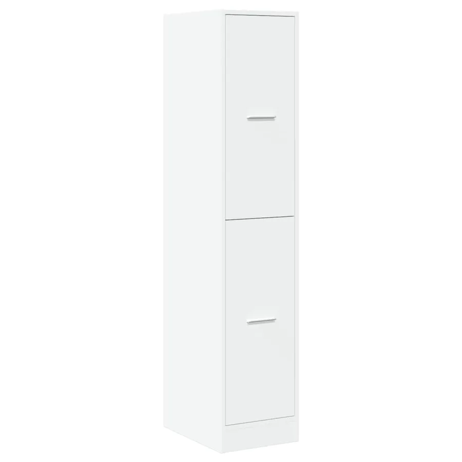 Armoire d'apothicaire blanche 30 x 41 x 144,5 cm Bois d'ingénierie - 4