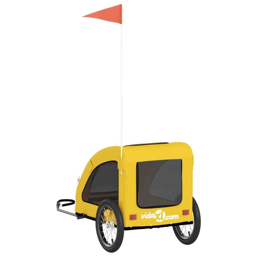 Remorque de vélo pour animaux de compagnie jaune - 8