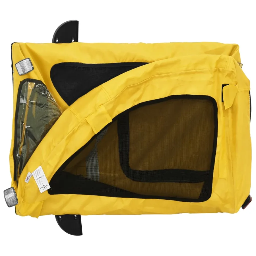 Remorque de vélo pour animaux de compagnie jaune - 9