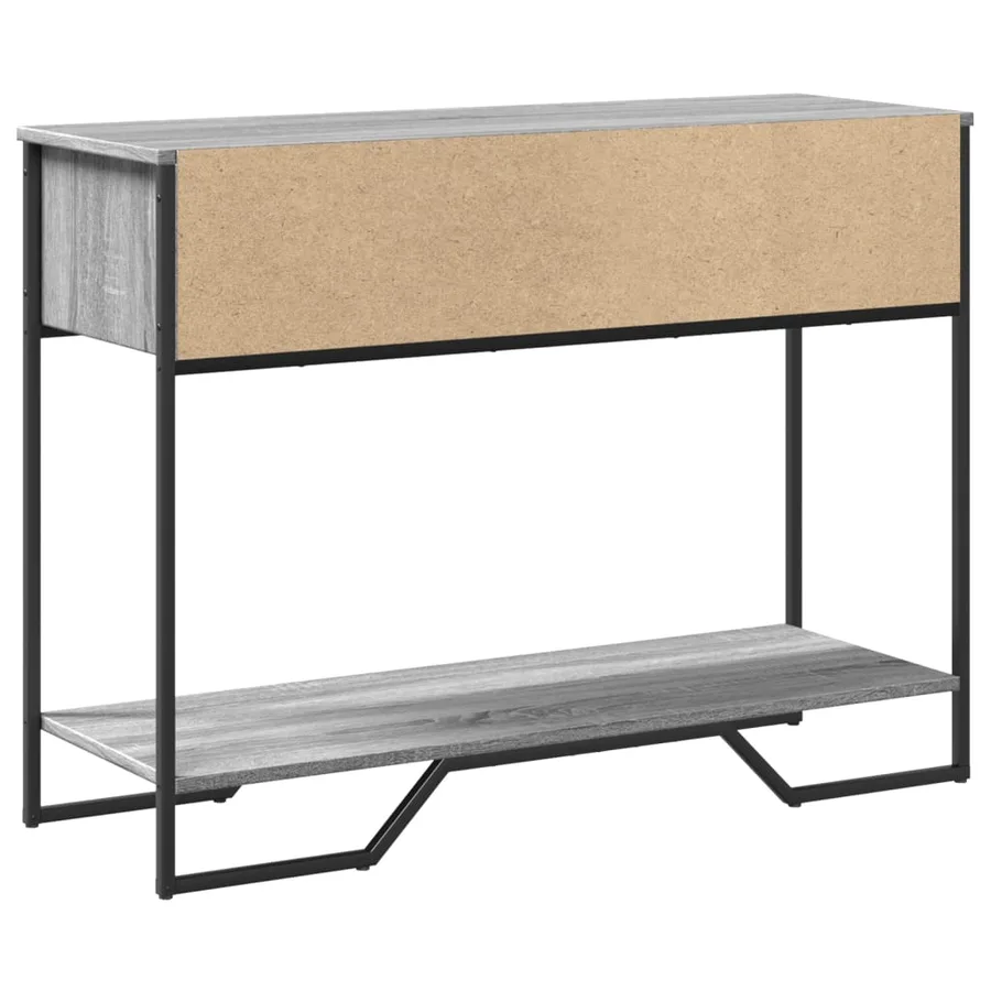 Table console sonoma gris 100x35x74,5 cm bois d'ingénierie - 6
