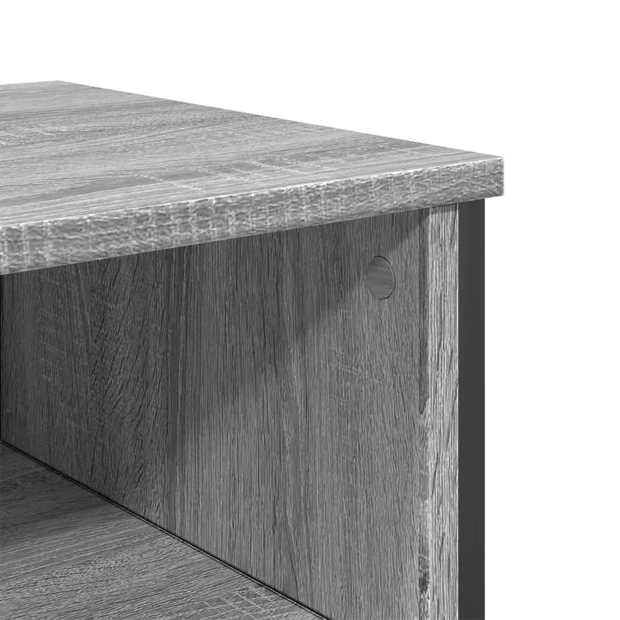 Table console sonoma gris 100x35x74,5 cm bois d'ingénierie - 7