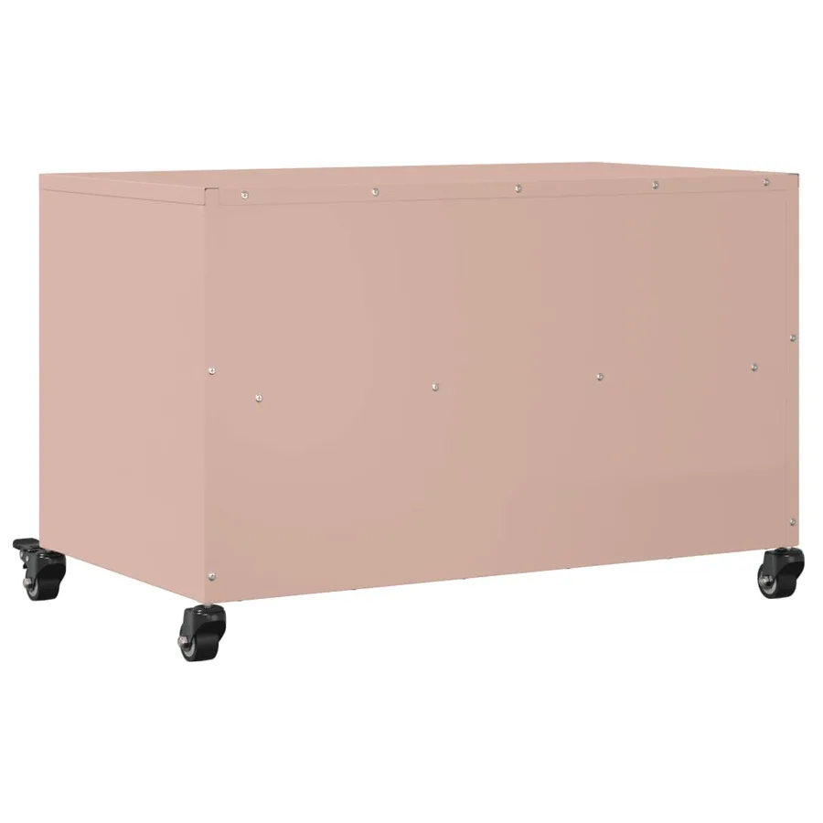 Meuble TV rose 68x39x43,5 cm acier - 8