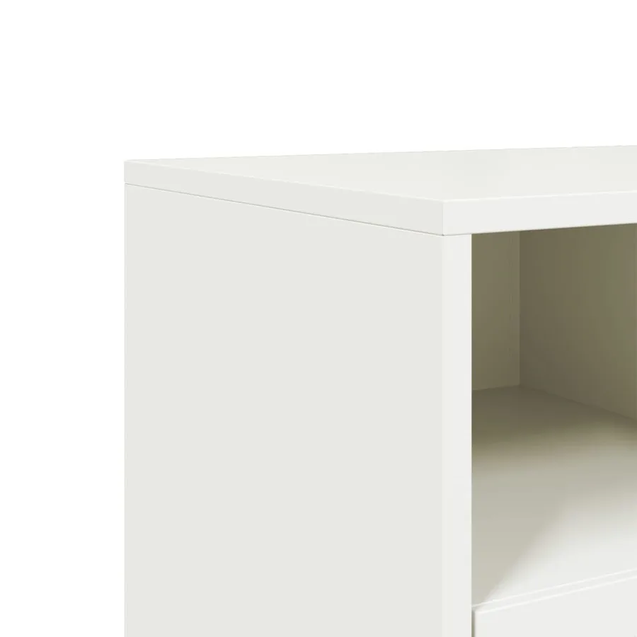 Meuble TV blanc 68x39x43,5 cm acier - 10