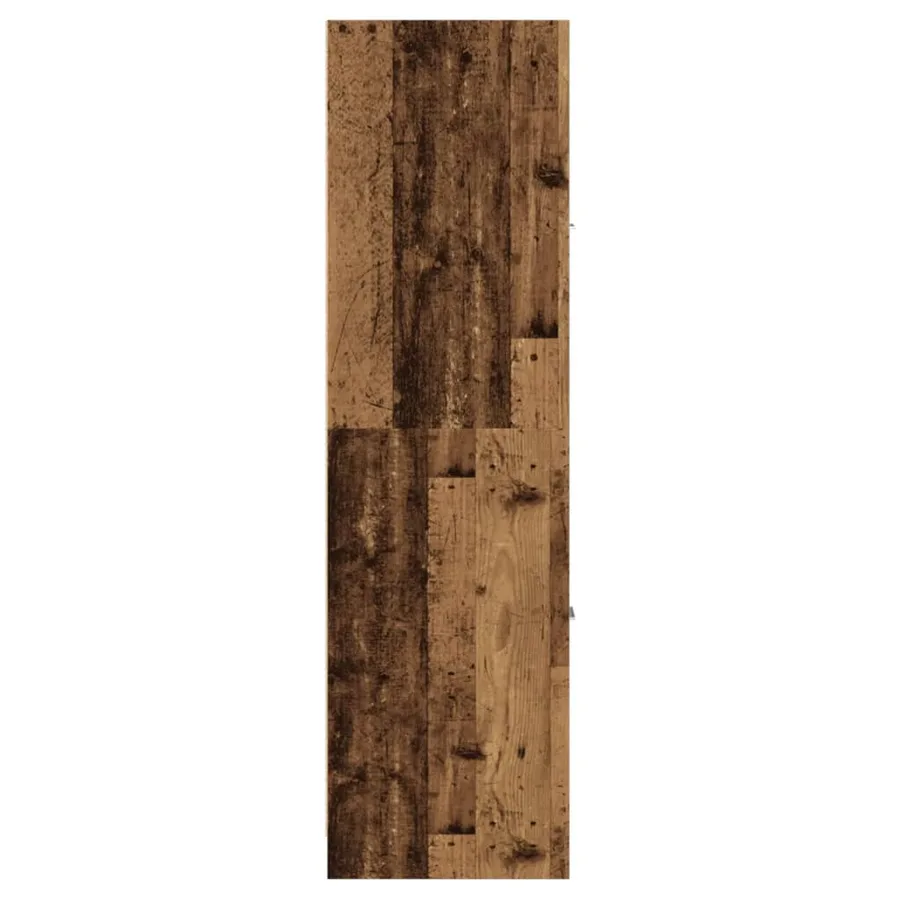 Armoire d'apothicaire vieux bois 30x41x144,5 cm bois ingénierie - 7