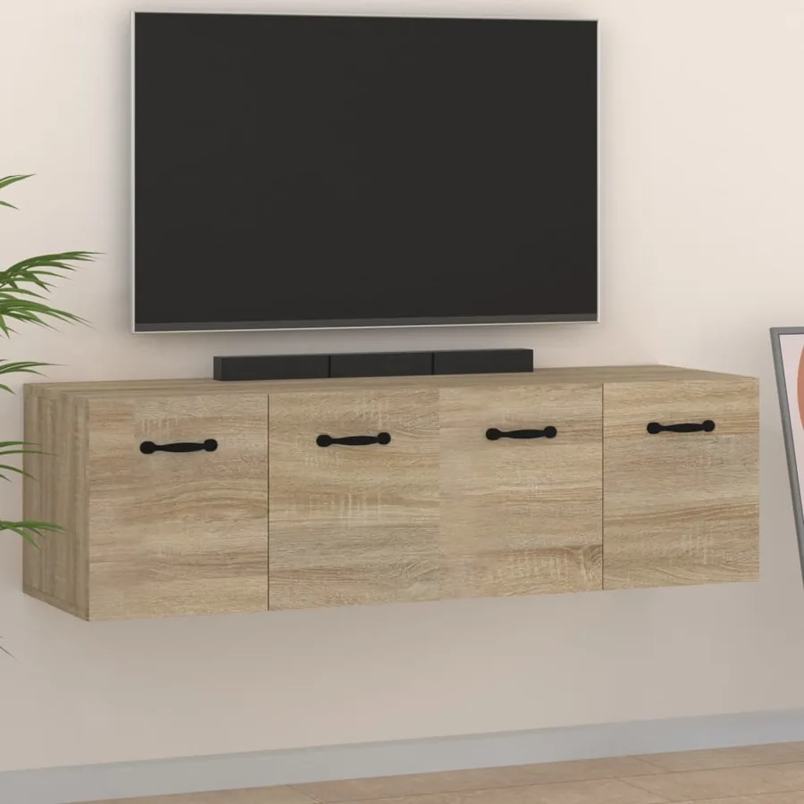 Armoires murales 2 pcs Chêne sonoma 80x35x36,5 cm Bois