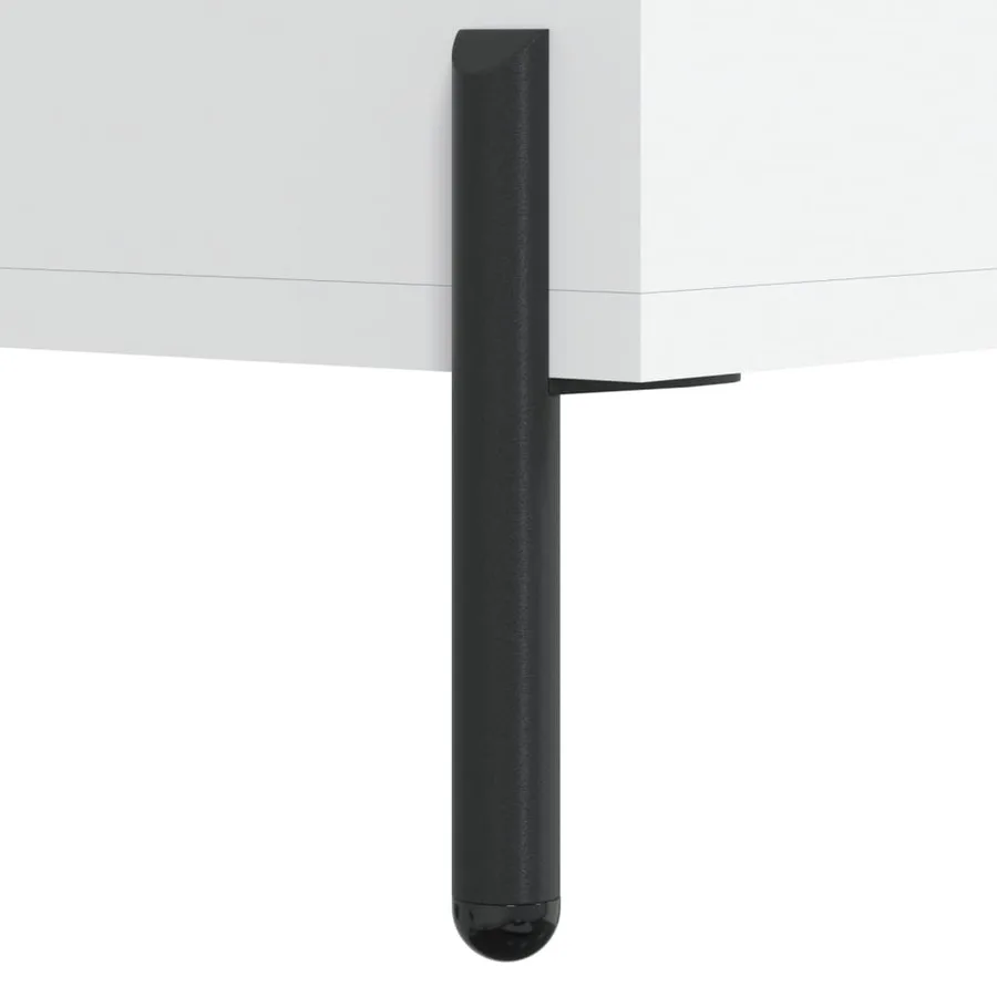 Buffet blanc 69,5x34x90 cm bois d'ingénierie - 12