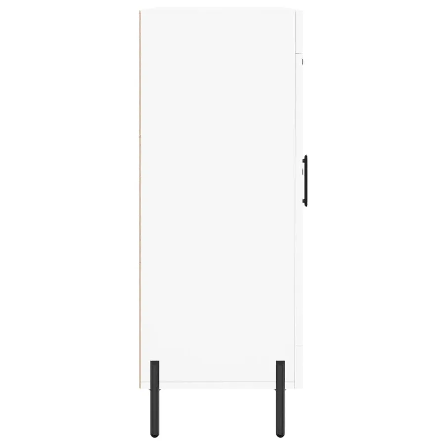 Buffet blanc 69,5x34x90 cm bois d'ingénierie - 7