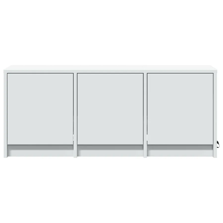 Meuble TV avec LED blanc 97x34x40 cm bois d'ingénierie - 6