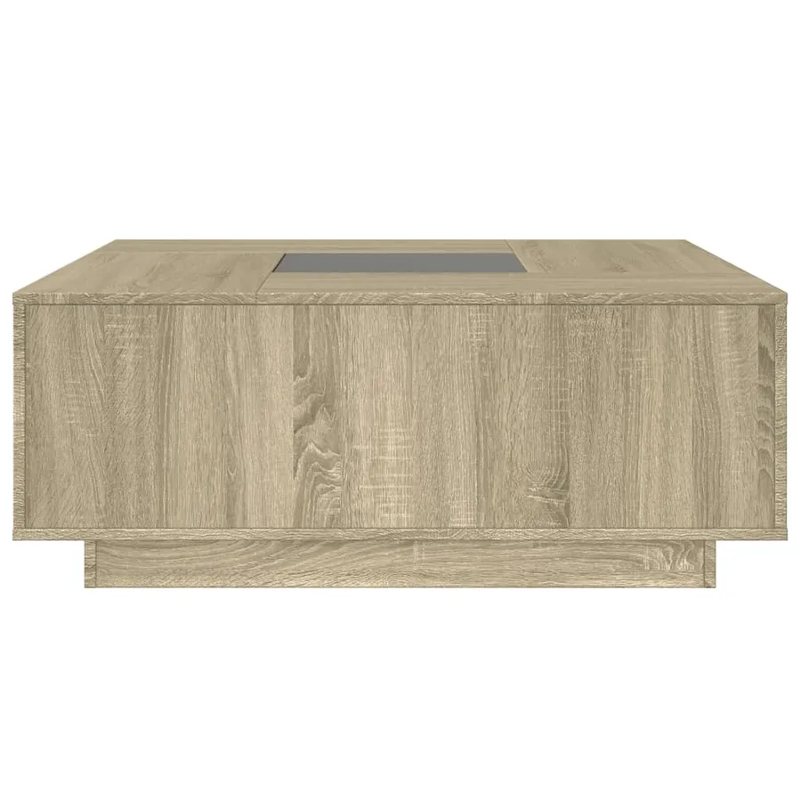 Table basse avec LED infini chêne sonoma 100x100x40 cm - 6