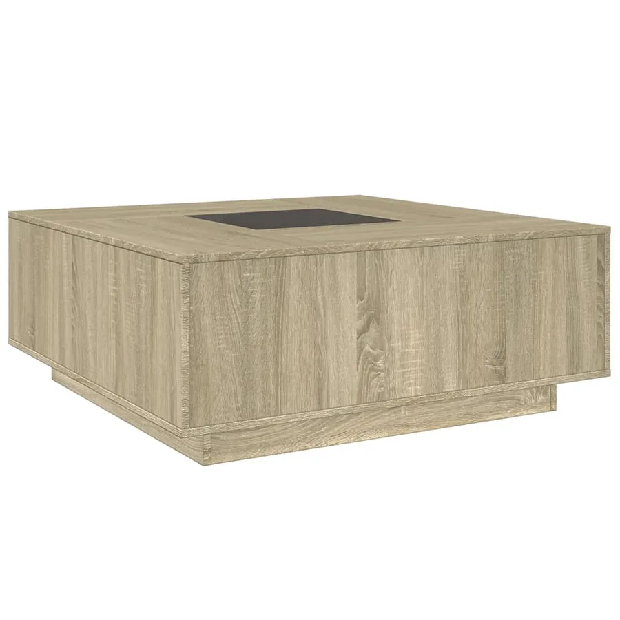 Table basse avec LED infini chêne sonoma 100x100x40 cm - 8