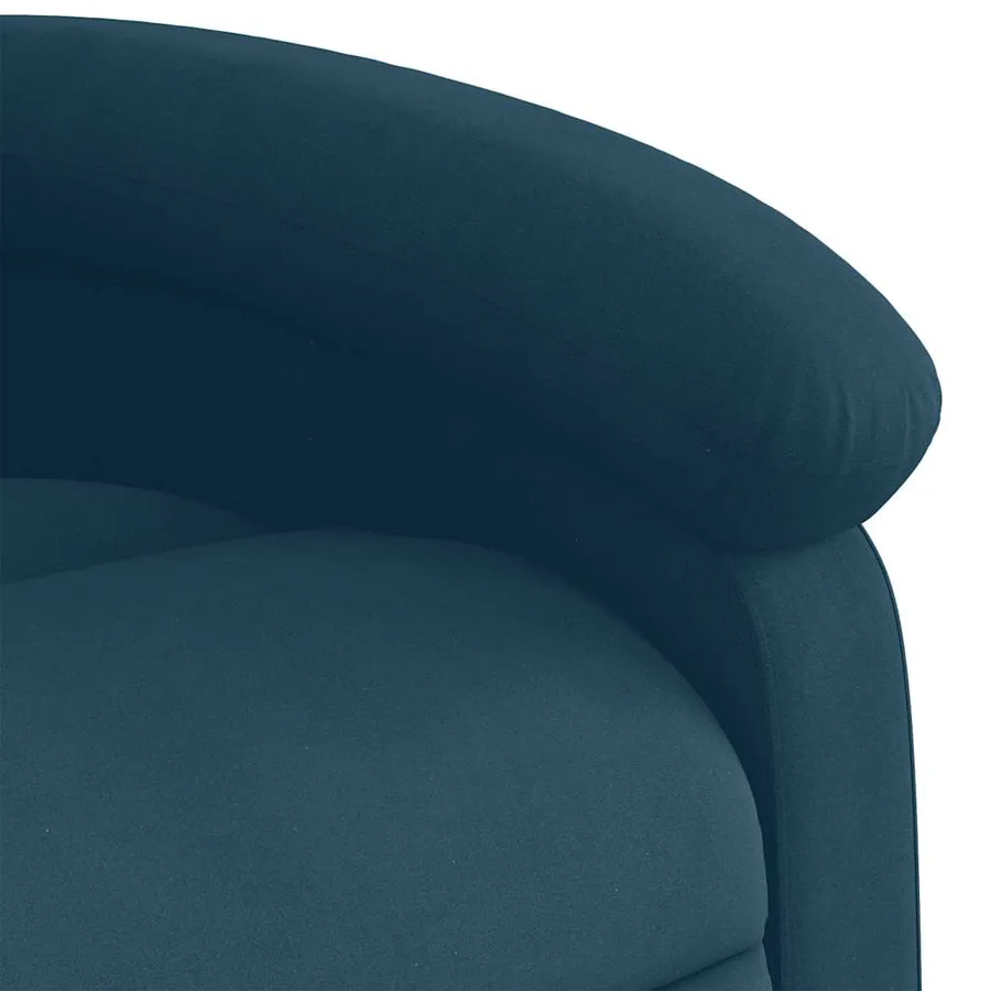 Fauteuil inclinable électrique bleu velours - 12
