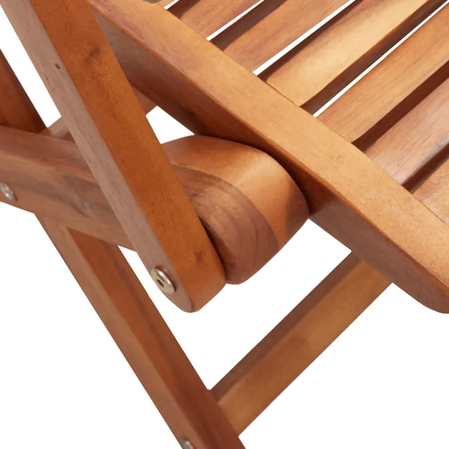 Chaises de jardin pliantes lot de 6 57x66x95 cm bois d'acacia - 7