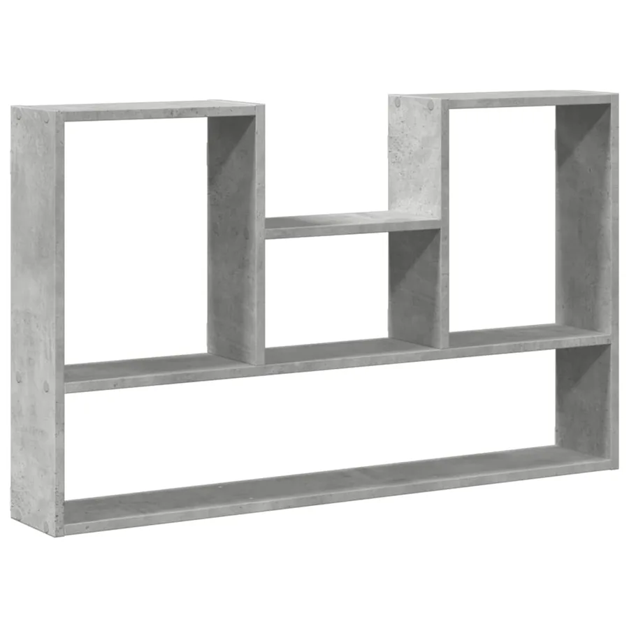 Étagère murale gris béton 99x15x60 cm bois d'ingénierie - 2