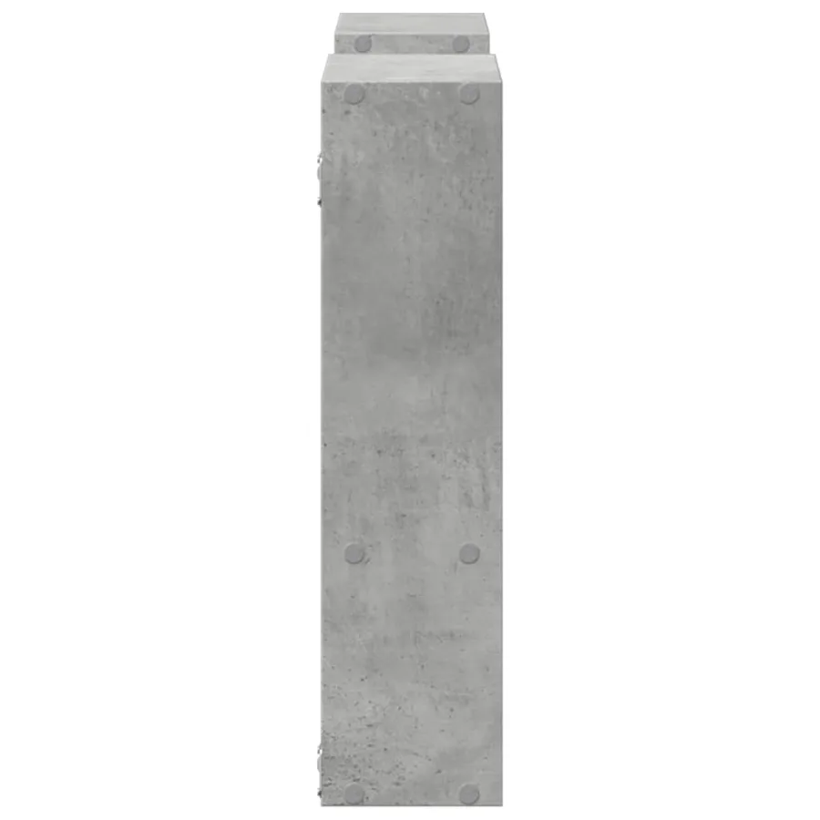 Étagère murale gris béton 99x15x60 cm bois d'ingénierie - 5