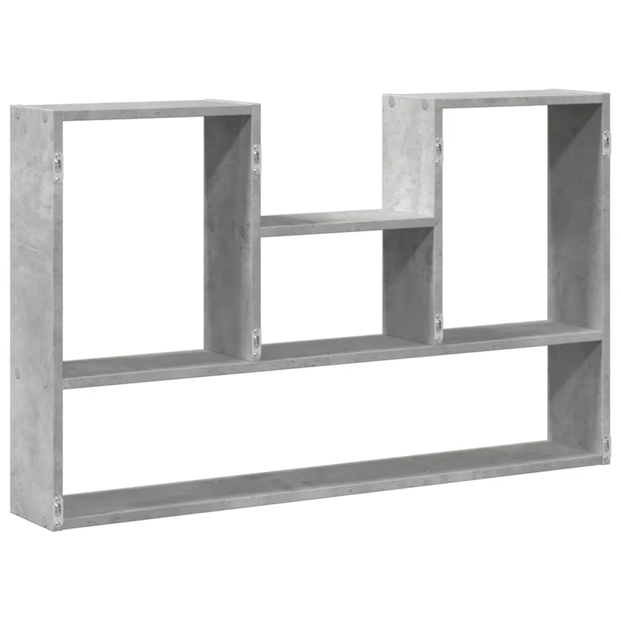 Étagère murale gris béton 99x15x60 cm bois d'ingénierie - 6