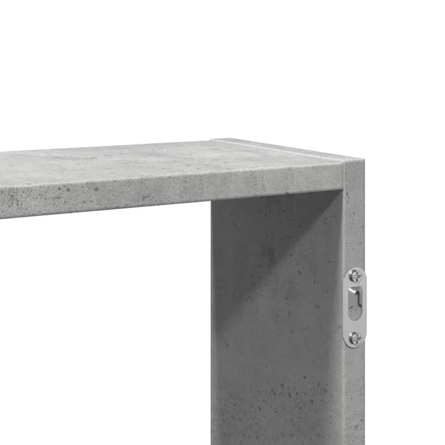 Étagère murale gris béton 99x15x60 cm bois d'ingénierie - 8