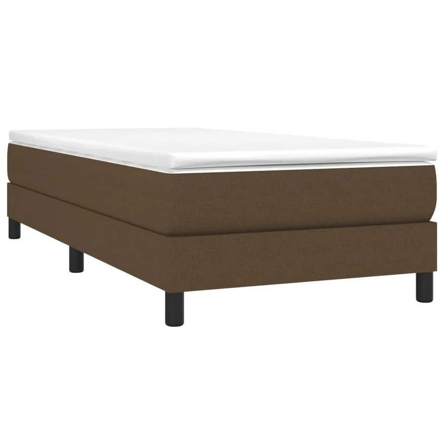 Sommier à lattes de lit avec matelas Marron foncé 80x200 cm - 3