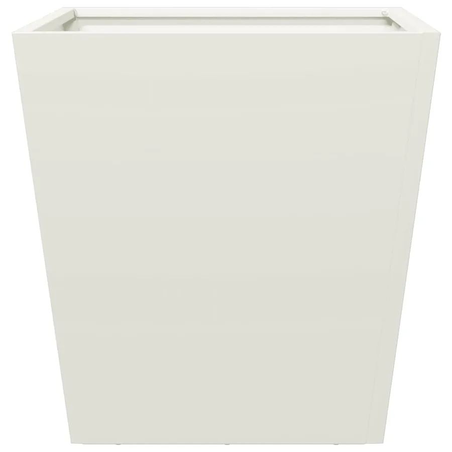 Jardinières 2 pcs blanc 40x40x40 cm acier - 7