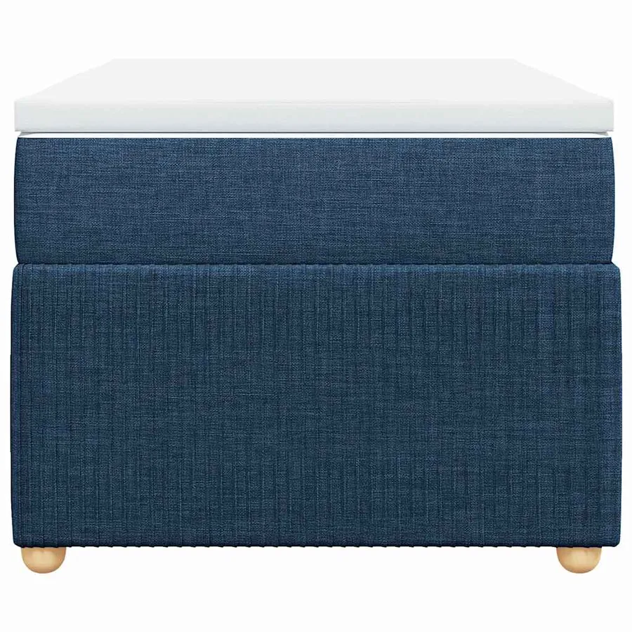 Sommier à lattes de lit avec matelas Bleu 90x200 cm Tissu - 4