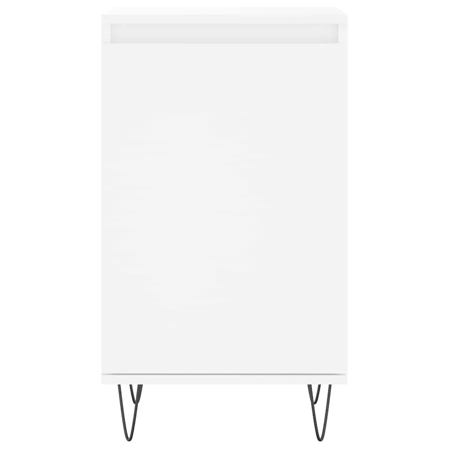 Buffets 2 pcs blanc 40x35x70 cm bois d’ingénierie - 6