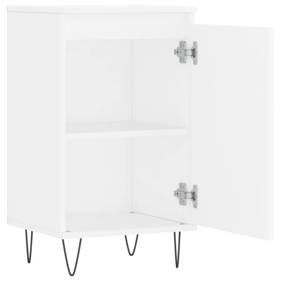 Buffets 2 pcs blanc 40x35x70 cm bois d’ingénierie - 7