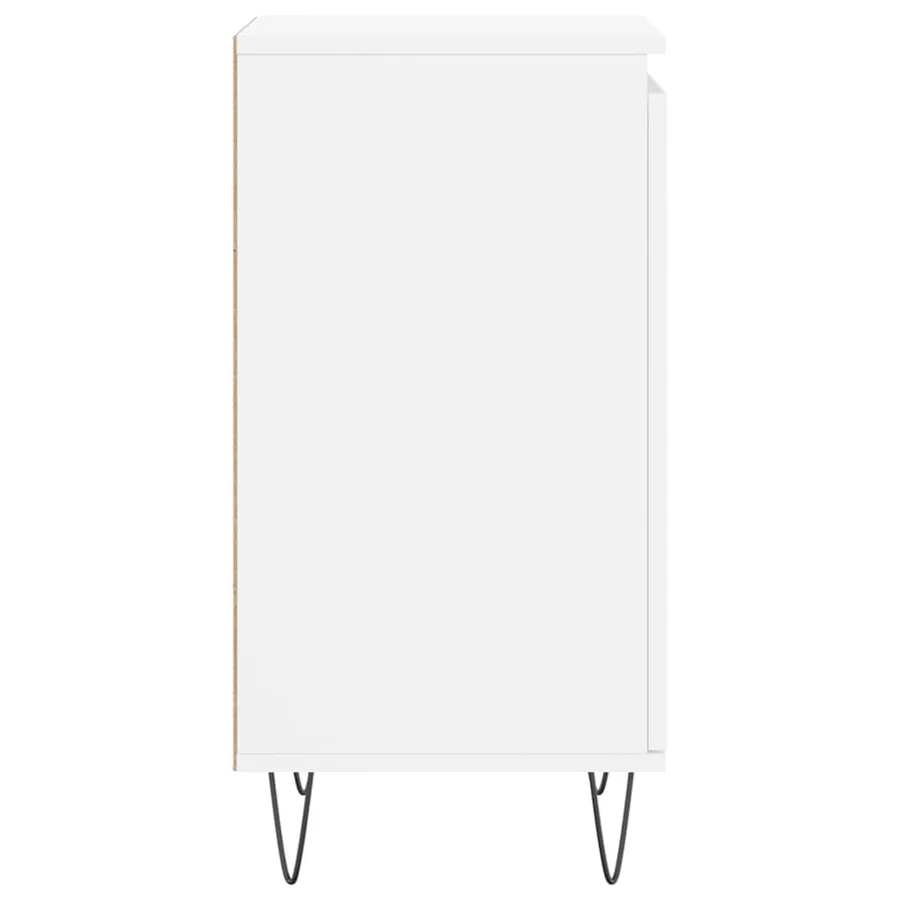 Buffets 2 pcs blanc 40x35x70 cm bois d’ingénierie - 8