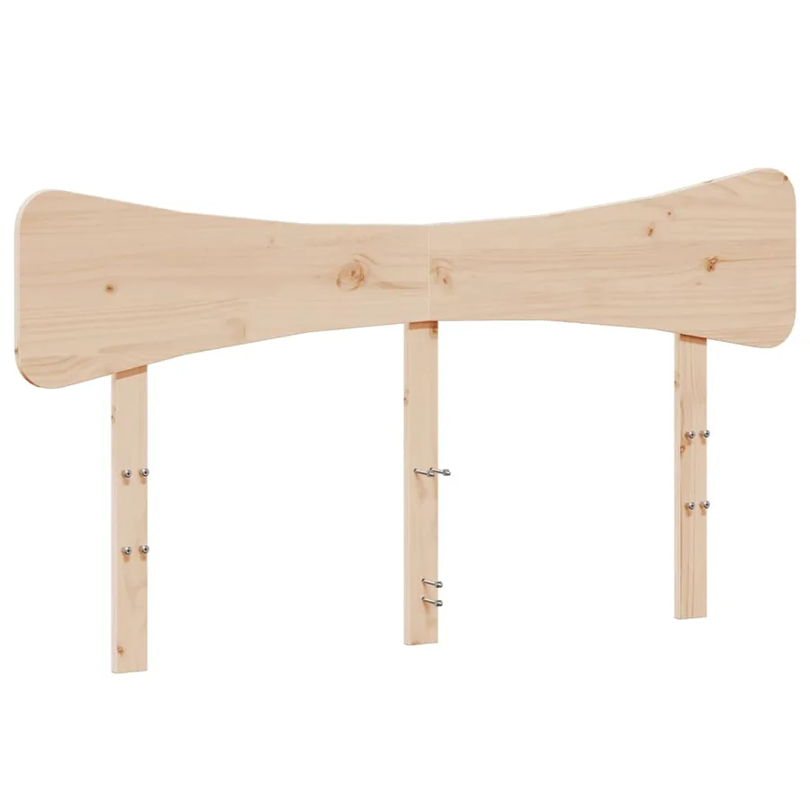 Cadre de lit sans matelas 135x190 cm bois de pin massif - 6