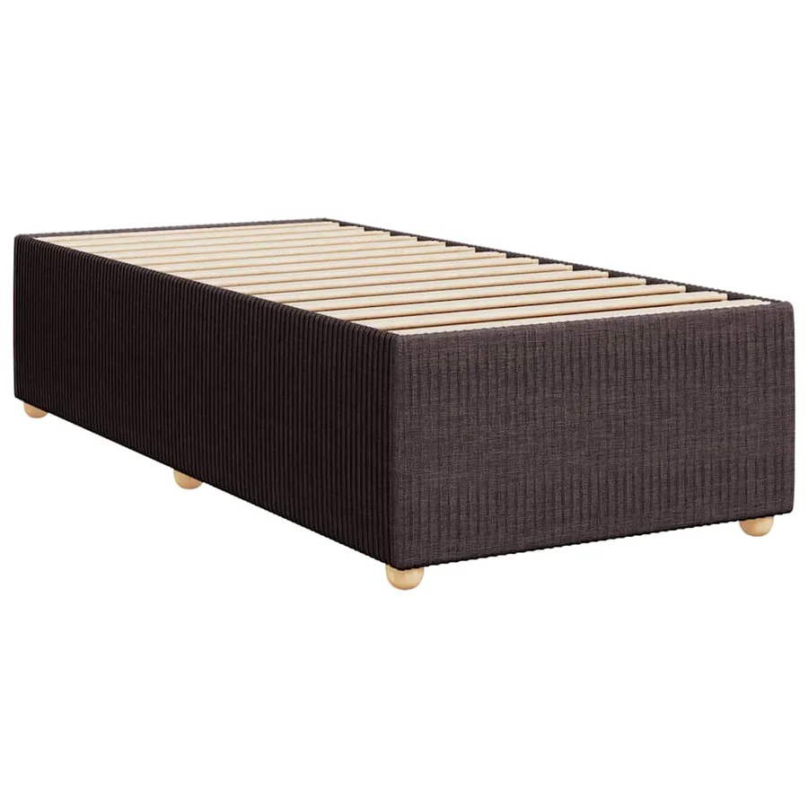 Sommier à lattes de lit avec matelas Marron foncé 80x200 cm - 9