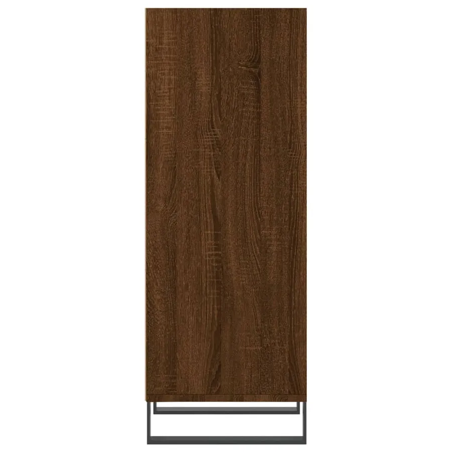 Buffet chêne marron 34,5x32,5x90 cm bois d'ingénierie - 5