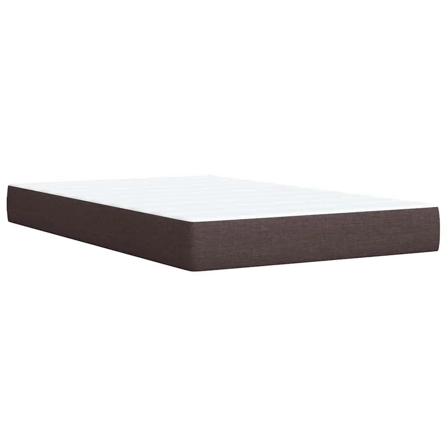 Sommier à lattes de lit avec matelas Marron foncé 120x200 cm - 10