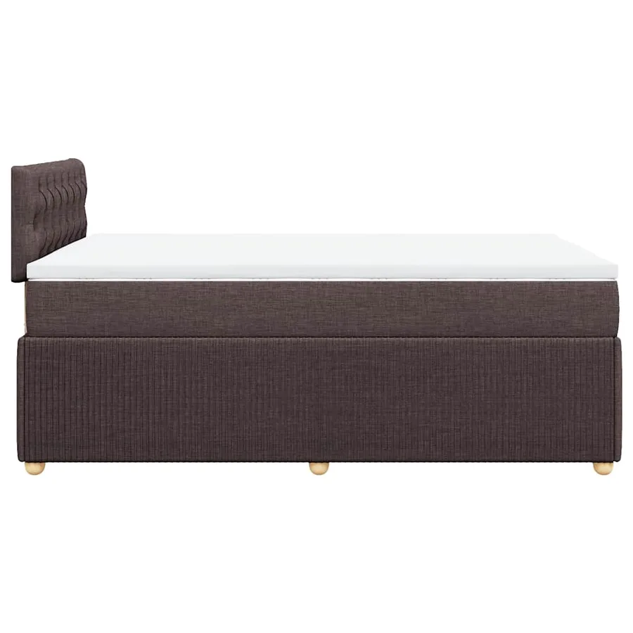 Sommier à lattes de lit avec matelas Marron foncé 120x200 cm - 7